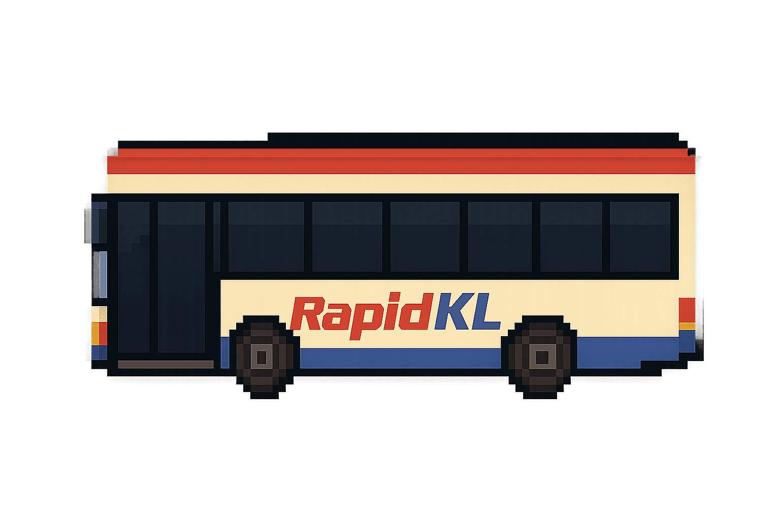 bus moving from right to left